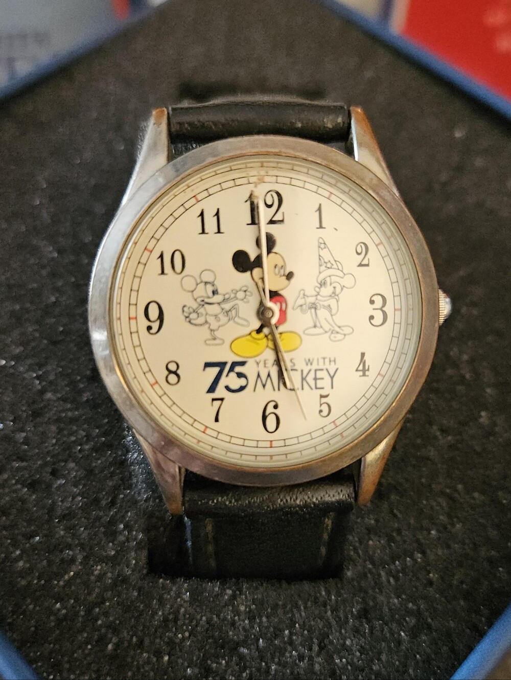 Avon - Mickey Mouse 75 Years Kids Watch - Black Strap
